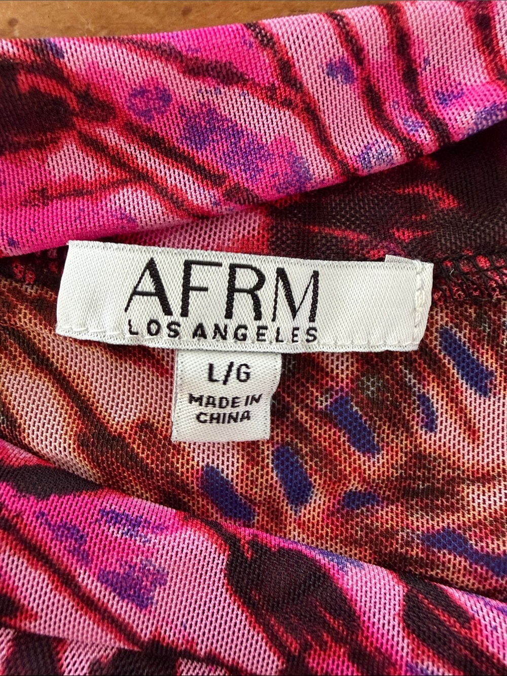 AFRM Mock Neck Mesh Top size L - Picture 4 of 11